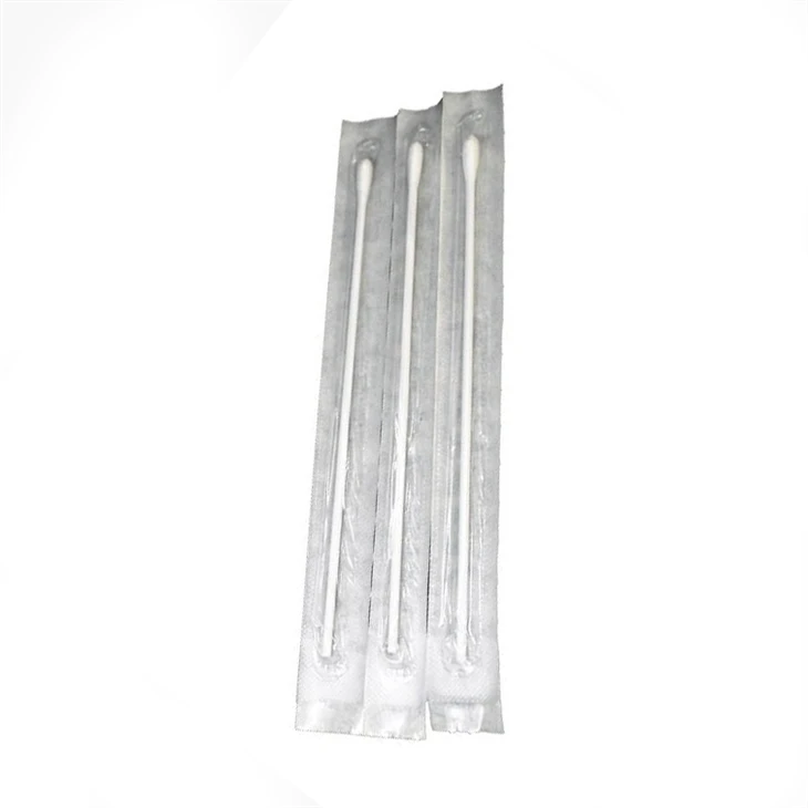Disposable Sterile Specimen Collection 80mm 30mm Nylon Flocked Throat Nasal Swab
