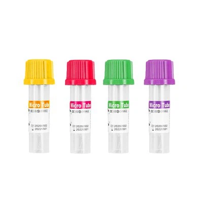 Tıbbi Tek Kullanımlık EDTA Pıhtı Aktivatörü Heparin 0.5ml Mikro Kan Alma Tüpü